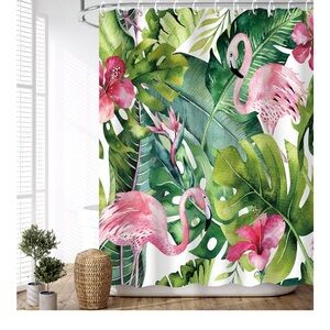 Tropical Flamingo Shower Curtain